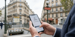 Interface de connexion IntraParis Nomade sur smartphone pour les agents de la Ville de Paris
